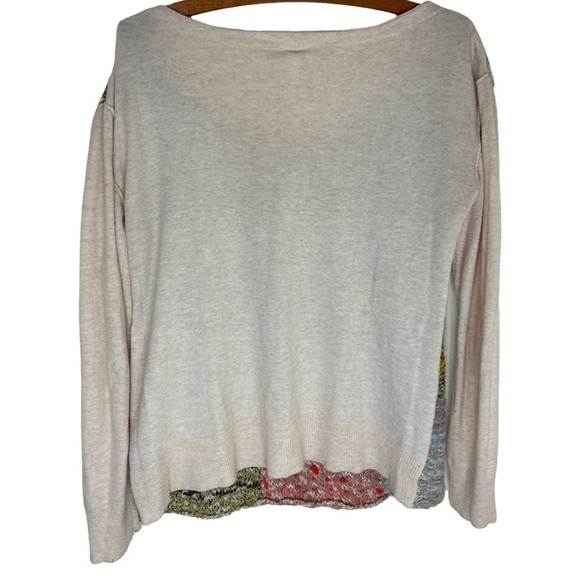 ANTHROPOLOGIE MOTH Multi-Color Knit Cashmere Blend Sweater Size Medium - Picture 5 of 16